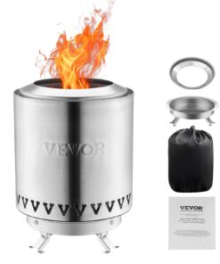 VEVOR Stainless Steel Smokeless Tabletop Fire Pit