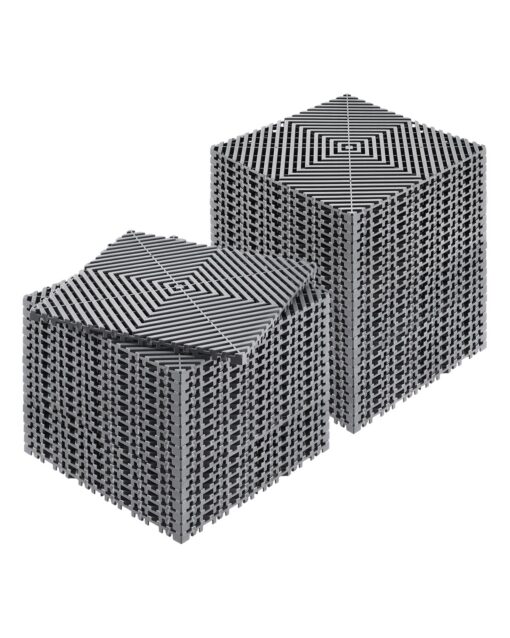 VEVOR Heavy Duty Interlocking Drainage Floor Mat 305cm x 305cm 12 x 12 PP Material