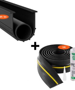 VEVOR Universal Waterproof Garage Door Threshold and Bottom Seals Kit