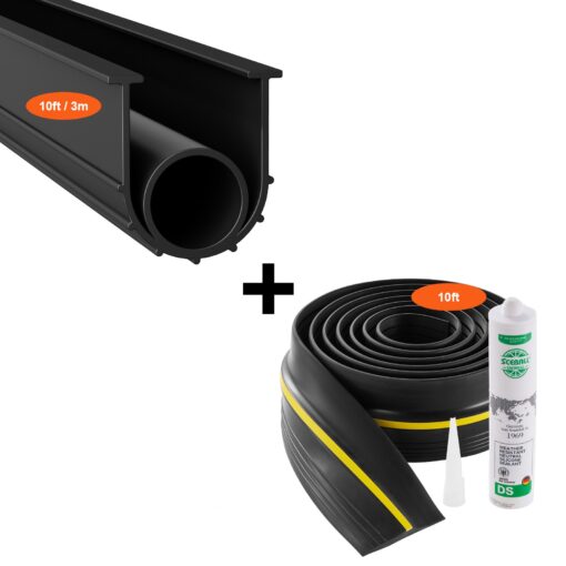 VEVOR Universal Waterproof Garage Door Threshold and Bottom Seals Kit