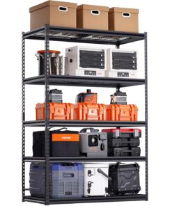 VEVOR 5-Tier Adjustable Heavy-Duty Garage Shelving Unit