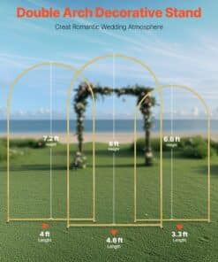 3 Gold Frames 2.4m x 1.4m