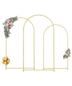 VEVOR Elegant Metal Wedding Arch Backdrop Stand Set