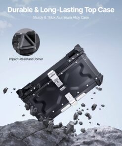 Heavy-Duty 1.5mm Aluminum Motorbike Tail Box with Leather Lining