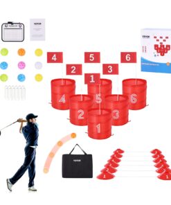 VEVOR Portable Backyard Golf Game Set with 6 Holes