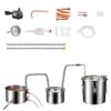 VEVOR 114L 3Gal Moonshine Dar Vandens Alkoholio Distiliuotojui su Thumper Barelis 8W Vandens Siurblys