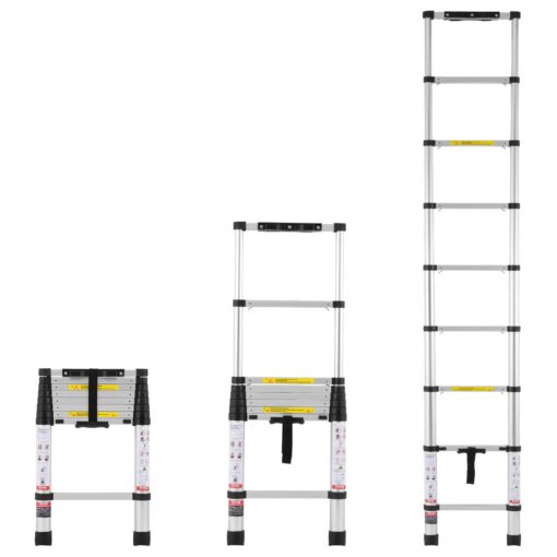 VEVOR 26m 85ft Telescoping Extension Ladder with One Button Retraction