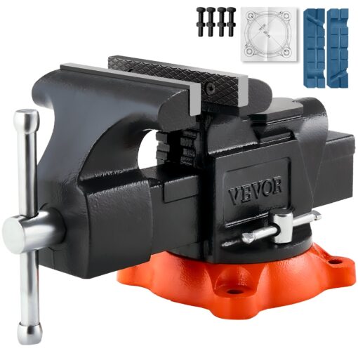 VEVOR 5 127 mm Heavy Duty Multipurpose Bench Vise with 360° Swivel Locking Base