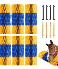 VEVOR 6-Piece Livestock Scratching Brush Set for Itch Relief - 43.5 cm (17.1 in) for Horses