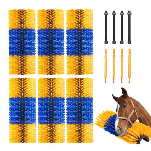 VEVOR 6 Piece Livestock Scratching Brush Set for Itch Relief 435 cm 171 in for Horses
