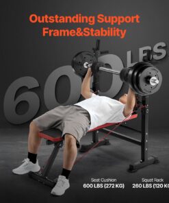 Supports up to 272 kg (600 lbs)