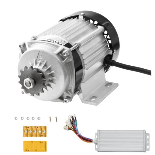 VEVOR 750W Electric Brushless DC Motor Kit 48V 2700 RPM with Upgraded Controller for Electric Bikes and Scooters 211 MPH 34 kmh