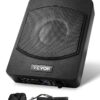 VEVOR 254 cm 10 240W Slim Under Seat Car Subwoofer with Built in Amplifier for Enhanced Sound