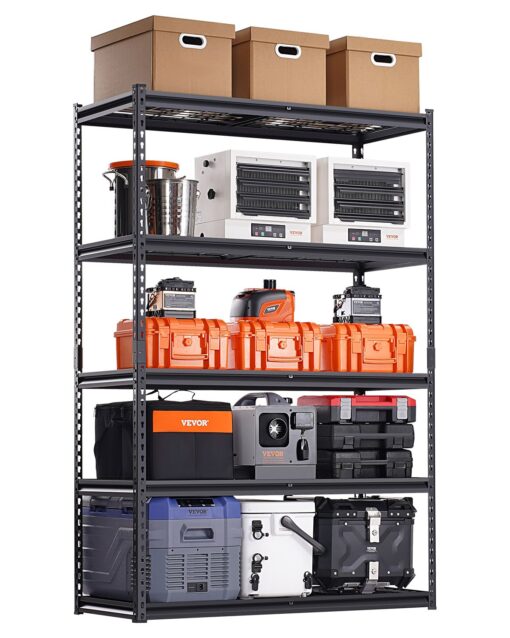 VEVOR Heavy Duty 5 Tier Adjustable Garage Shelving Unit