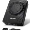 VEVOR 203 cm 8 300W Under Seat Car Subwoofer with Built in Amplifier   Slim and Compact Powered Subwoofer System for CarTruck