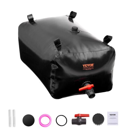 VEVOR Portable 240L 634 Gal PVC Collapsible Water Storage Bladder Tank