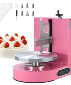 VEVOR Automatic Cake Decorating Machine with Adjustable Turntable for 10-30 cm (4-12 inch) Cakes