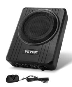 VEVOR 20 cm (8") 400W Slim Under Seat Car Subwoofer with Built-in Amplifier