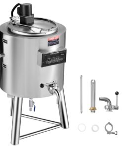 VEVOR 30L (7.9 Gallon) Commercial Stainless Steel Milk and Juice Pasteurization Machine for Various Milk Types and Plant-Based Alternatives