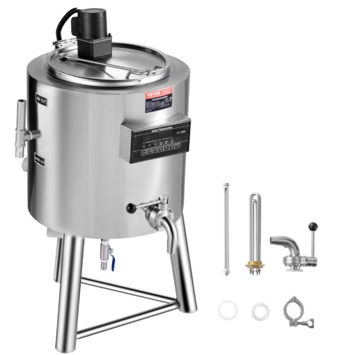 VEVOR 30L 79 Gallon Commercial Stainless Steel Milk and Juice Pasteurization Machine for Various Milk Types and Plant Based Alternatives
