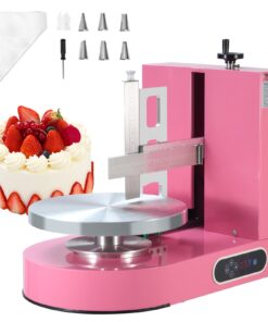 VEVOR Electric Cake Decorating Machine with Adjustable Turntable for 15-35 cm (6-14 inch) Cakes
