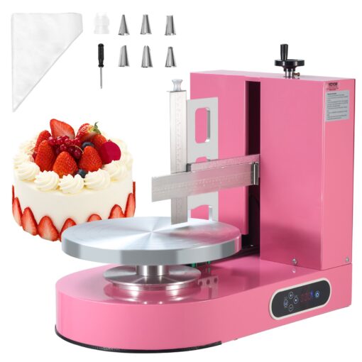 VEVOR Electric Cake Decorating Machine with Adjustable Turntable for 15 35 cm 6 14 inch Cakes