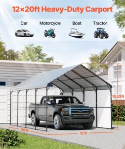 3.65m x 6.10m (12ft x 20ft) for Cars