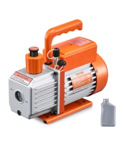 VEVOR 3.5 CFM Single Stage Rotary Vane Vacuum Pump for HVAC with 260 ml Oil Capacity (Includes 330 ml Oil)