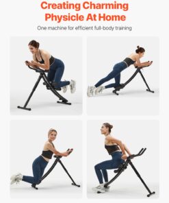 Home Gym Core and Abdominal Trainer with Ergonomic Dual Curved Sliding Track
