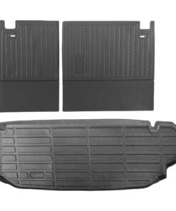 VEVOR Custom Fit Waterproof TPE Cargo and Backrest Mat Set for Toyota Kluger & Highlander 2020-2024 - Anti-Slip and Easy Install