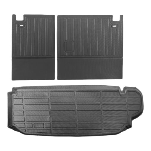 VEVOR Custom Fit Waterproof TPE Cargo and Backrest Mat Set for Toyota Kluger Highlander 2020 2024 Anti Slip and Easy Install