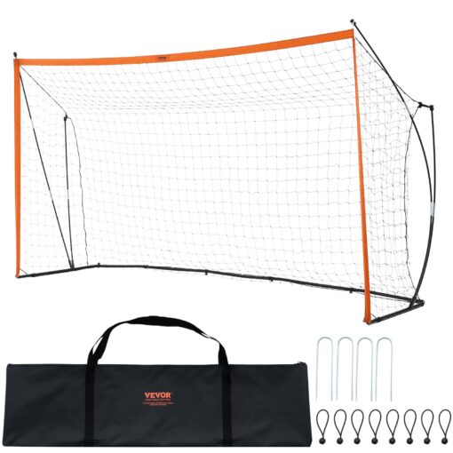 VEVOR Portable Soccer Goal for Kids 365x183 m 12x6 ft with Carry Bag