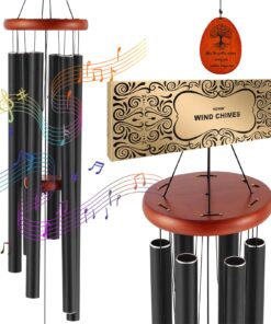 VEVOR 41-Inch (1042 mm) Bronze Aluminum Hand-Tuned Deep Tone Wind Chimes for Outdoor Decoration