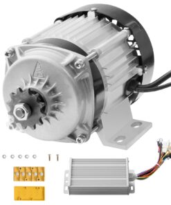 VEVOR 500W Electric Brushless DC Motor Kit 48V 2700rpm with Upgraded Controller for E-Bikes and Scooters