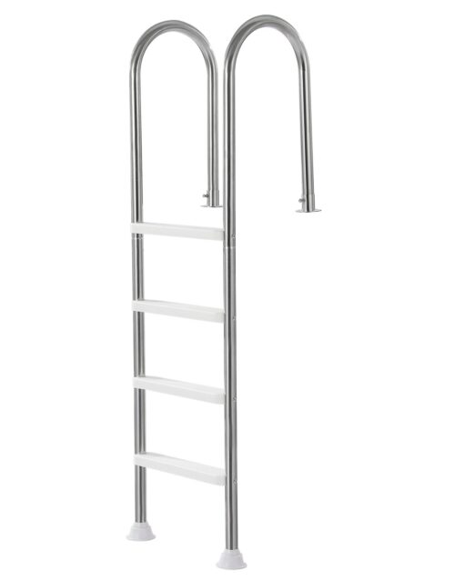 VEVOR 4 Step Stainless Steel Pool Ladder with Double Handrails for 137 m 54 in Decked Pools