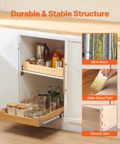 43x53x8 cm (17x21x3 inch) Slide-Out Shelf