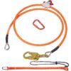 VEVOR 16mm Steel Core Flipline 24m 8ft Arborist Fall Protection with Tool Lanyard