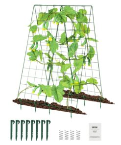 VEVOR Foldable Metal A-Frame Cucumber Trellis 117 cm x 81 cm (46