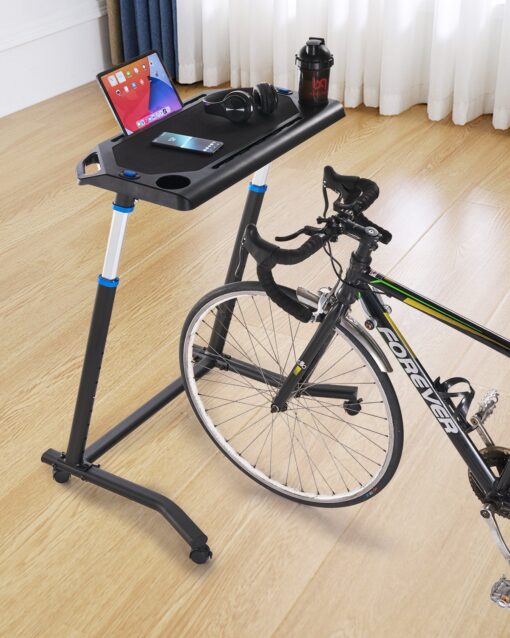 VEVOR Foldable Mobile Cycling Desk for Bike Trainers and Treadmills with Lockable Wheels