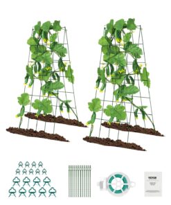 VEVOR Foldable Metal Garden Trellis for Climbing Plants