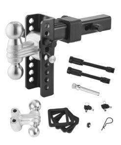 VEVOR Adjustable Tri-Ball Trailer Hitch