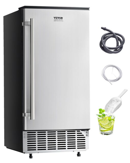 VEVOR Undercounter Ice Maker with Reversible Door