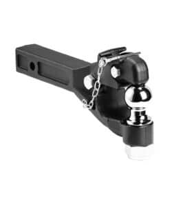 VEVOR Heavy Duty Pintle Hitch 2 inch (5.08 cm) Receiver with 2.5-3 inch (6.35-7.62 cm) Lunette Ring