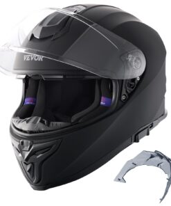 ECE Approved Full Face Motocross Motorcycle Helmet with Built-in Sunshade and Bluetooth Slot