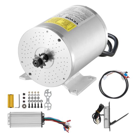 VEVOR 1800W 48V Brushless DC Motor Kit with Speed Controller for E Bikes Scooters