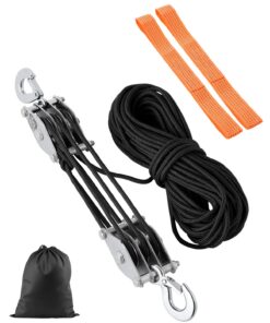 VEVOR 30.5m Rope Hoist Pulley System