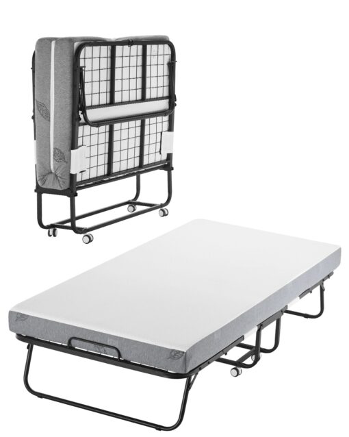 VEVOR Folding Rollaway Bed with 127 cm Foam Mattress