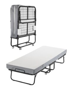 VEVOR Folding Rollaway Bed with 12.7 cm Foam Mattress & Steel Frame