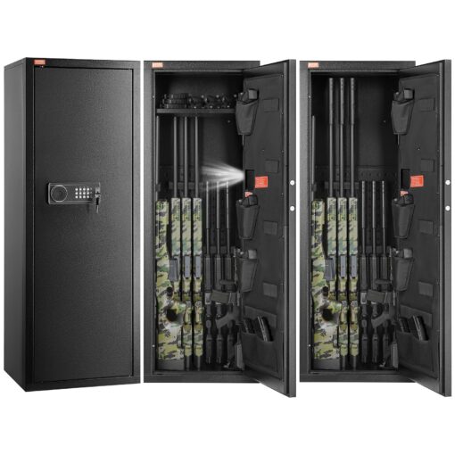 VEVOR Large Rifle Gun Safe for 8 10 Guns with Digital Lock Alarm