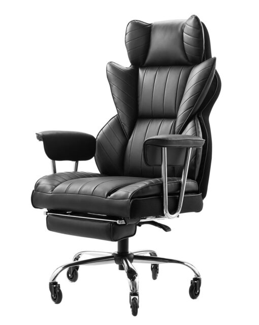 VEVOR High Back Executive Office Chair with Footrest Removable Armrests